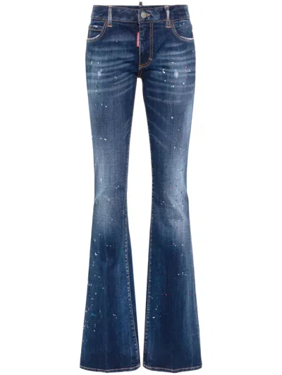 Dsquared2 Twiggy Mid-rise Flared Jeans