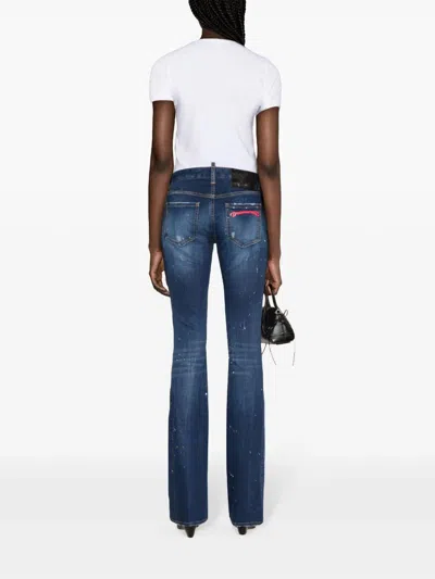 Dsquared2 Twiggy Mid-rise Flared Jeans