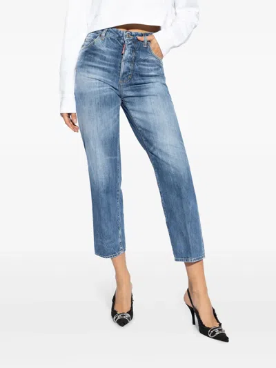 Dsquared2 Whiskering Effect Slim-cut Jeans