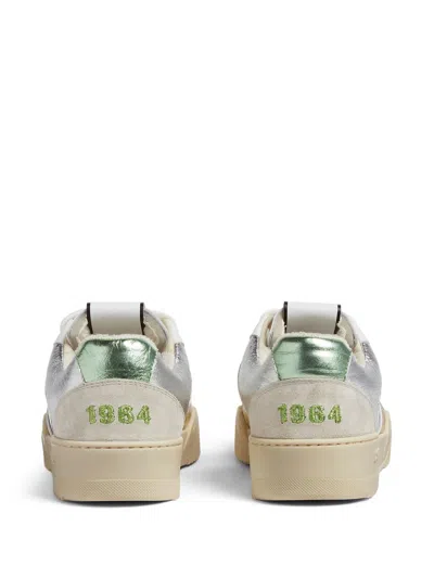 Dsquared2 Embroidered Metallic Perforated Sneakers