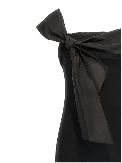 Dsquared2 Black Bow Corset Dress