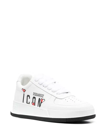 Dsquared2 Dsquared White Leather Sneakers