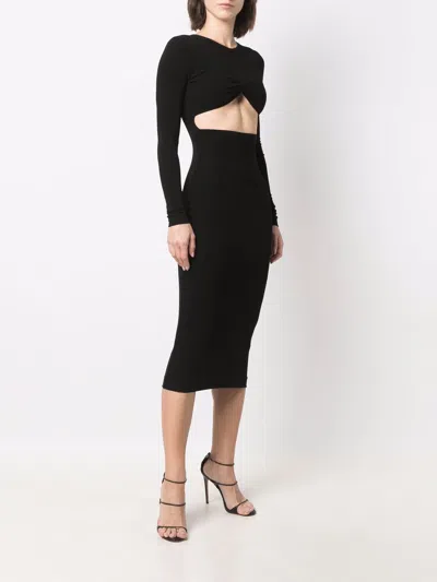 Dsquared2 Cut-out Pencil Midi Dress With Fitted Silhouette