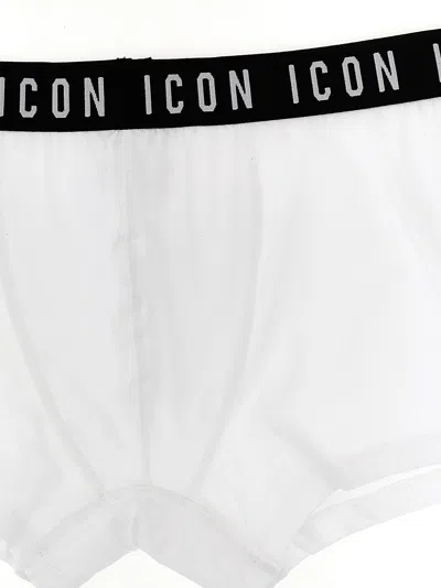Dsquared2 Icon Briefs In Stretch Cotton In White