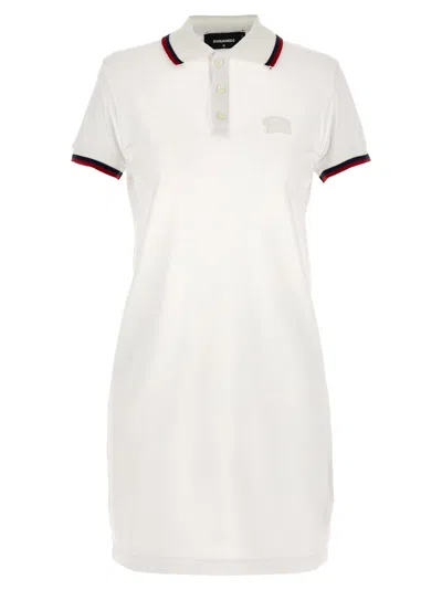 Dsquared2 Long Dress Cut-out Collar