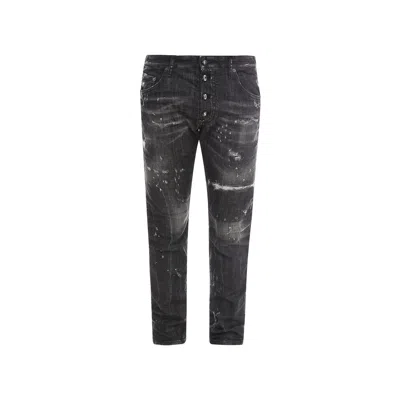Dsquared2 Skater Denim Jeans Women In Black