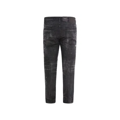 Dsquared2 Skater Denim Jeans Women In Black