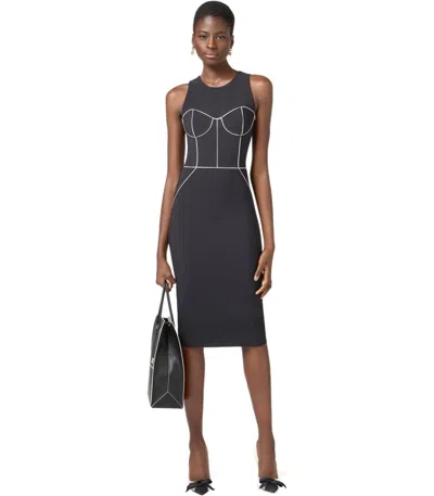 Elisabetta Franchi Contrasting-piping Midi Dress