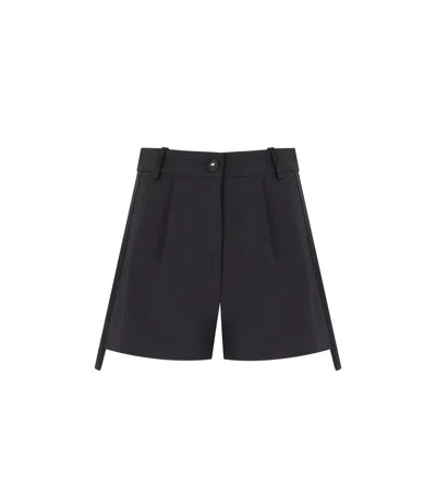 Elisabetta Franchi High-waisted Tailored Black Shorts