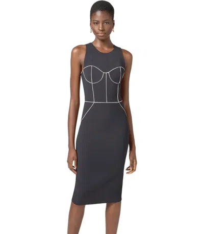 Elisabetta Franchi Contrasting-piping Midi Dress