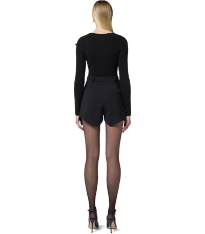 Elisabetta Franchi High-waisted Tailored Black Shorts