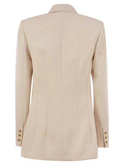 Elisabetta Franchi Women's Crepe Jacket With Contrasting Topstitching