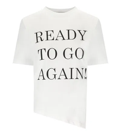 Elisabetta Franchi Gesso Asymmetric T-shirt