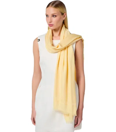 Shop Elisabetta Franchi Lemonade Monogram Foulard Scarf