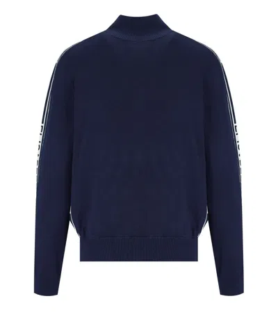 Elisabetta Franchi Viscose Knit Cardigan With Logo Bands