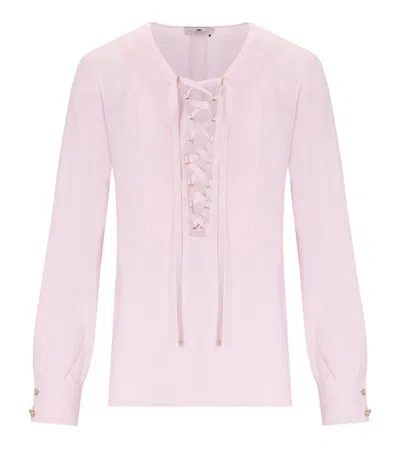Elisabetta Franchi Quarzo Shirt With Laces