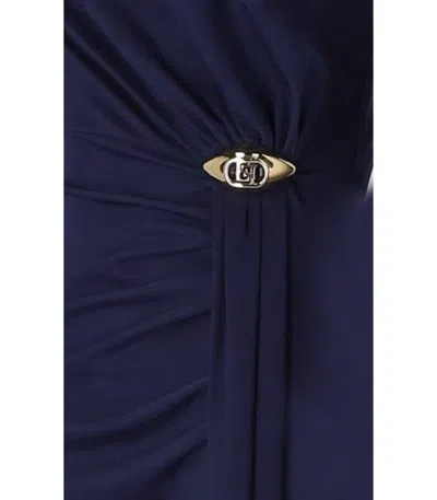 Elisabetta Franchi Asymmetric Red Carpet Dress