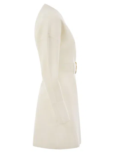 Elisabetta Franchi Women's Viscose Manteau Dress With Maxi Buckle