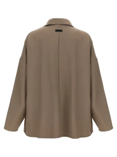 Fear Of God Collared Wool Jacket Long Sleeves Relaxed Fit