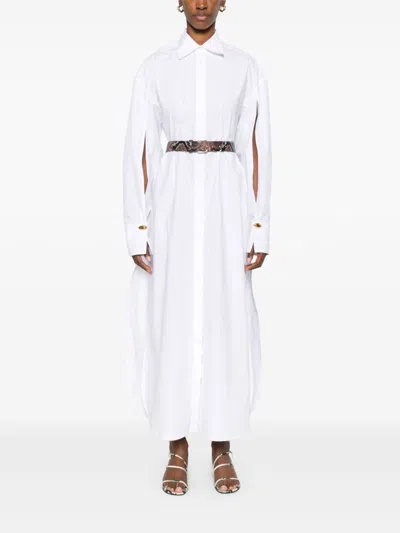 Shop Federica Tosi Long Poplin Shirtdress