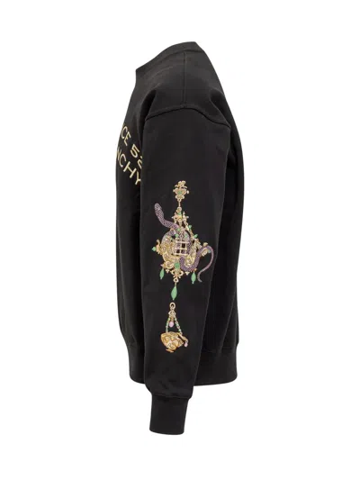 Givenchy Long-sleeved Sweater In Black