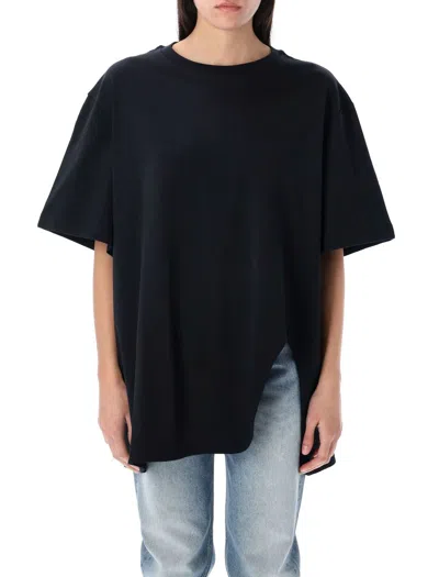 Attico Logo Embroidered Oversized T-shirt In Black