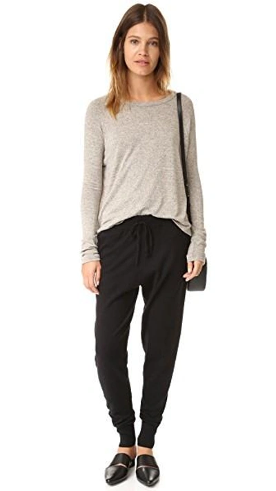 Shop Dkny Pure  Knit Pants In Black