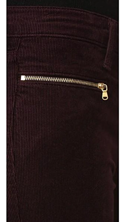 Shop J Brand Iselin Corduroy Pants In Blackberry