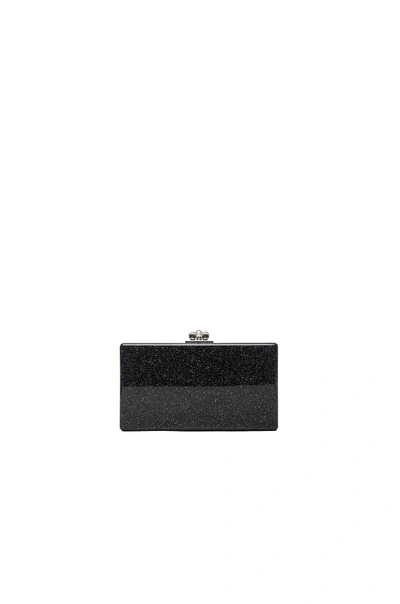 Shop Edie Parker Jean Solid Clutch In Metallics,black