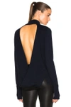 DION LEE Loop Back Skivvy Sweater