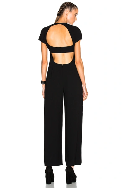 Shop Alexander Wang T T By Alexander Wang Open Back Jumpsuit In Black. 