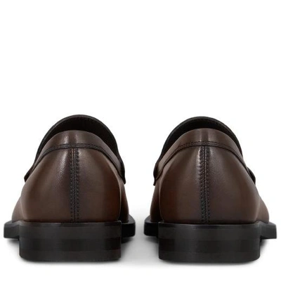 Tod's Leather Loafers In Brown