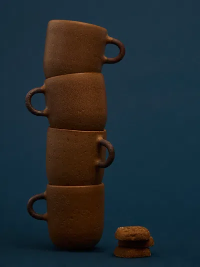 Andrea Tsang Terra Index Stoneware Cups (set 4)  Abask Gift Set