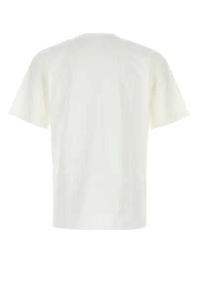 Valentino Mens Avorio Logo-print Crew-neck Cotton-jersey T-shirt In Beige