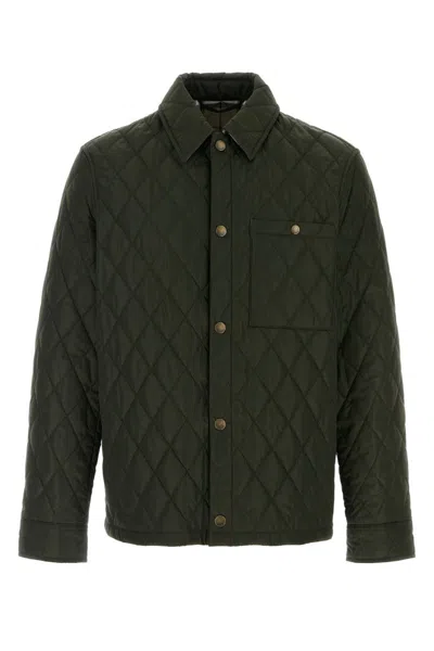 Shop Burberry Jackets In Shale