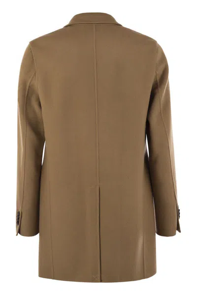 Paltò Paltó Gregorio - Double-breasted With Double Lance Lapels In Brown