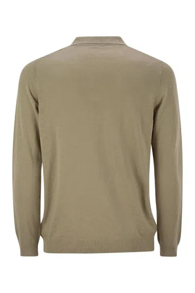 Pt Torino Cotton Polo Shirt In Beige
