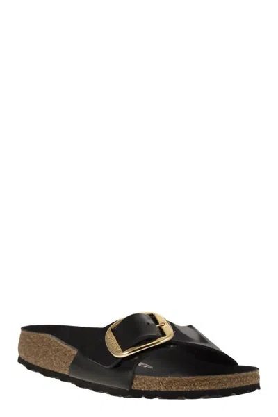 Birkenstock Womens Madrid Big Buckle Oiled Leather In Black