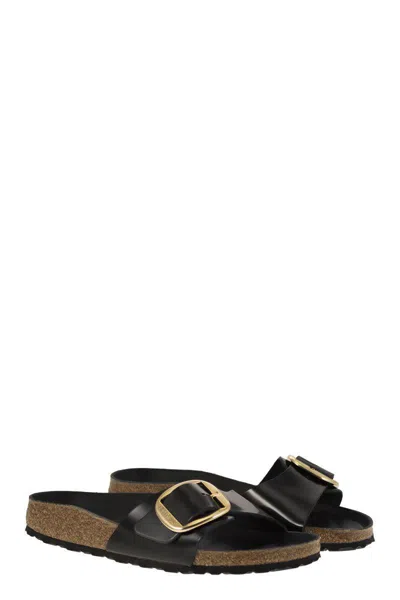 Birkenstock Womens Madrid Big Buckle Oiled Leather In Black