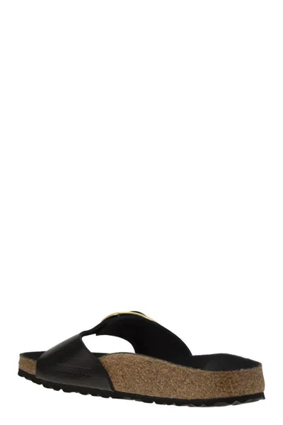 Birkenstock Womens Madrid Big Buckle Oiled Leather In Black