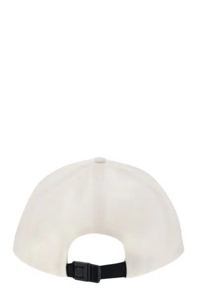 Moncler Men Cotton Gabardine Baseball Cap In Beige