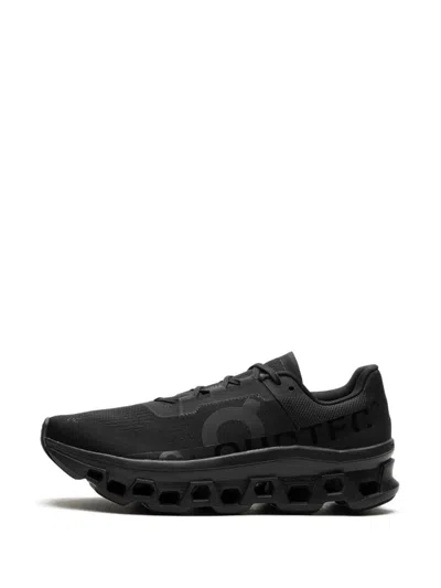 On Running Womens Black Black Cloudmonster Void Mesh Low-top Trainers In Black