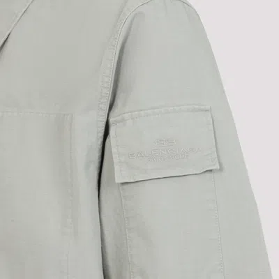 Balenciaga Men's Cotton Shirt Jacket In Multicolor