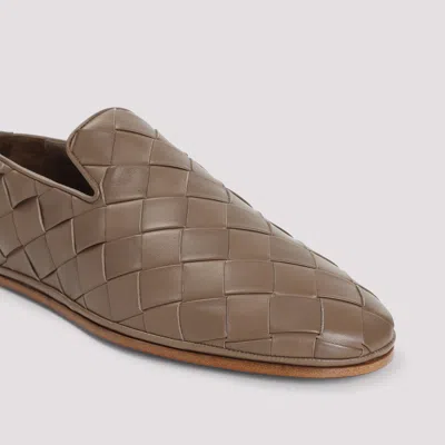 Bottega Veneta Sunday Woven Slippers In Brown