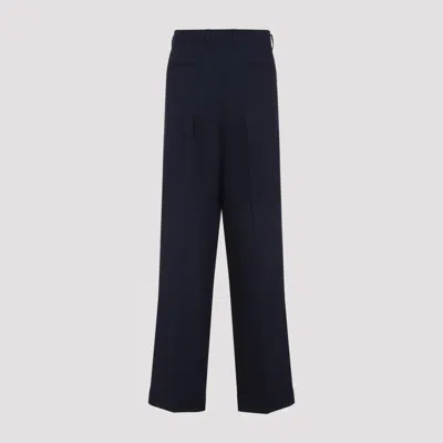 Casablanca Tailored Trousers With Front Pleats In Blue