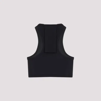 Courrèges Courregès Scuba Tech Jersey Bra In Black
