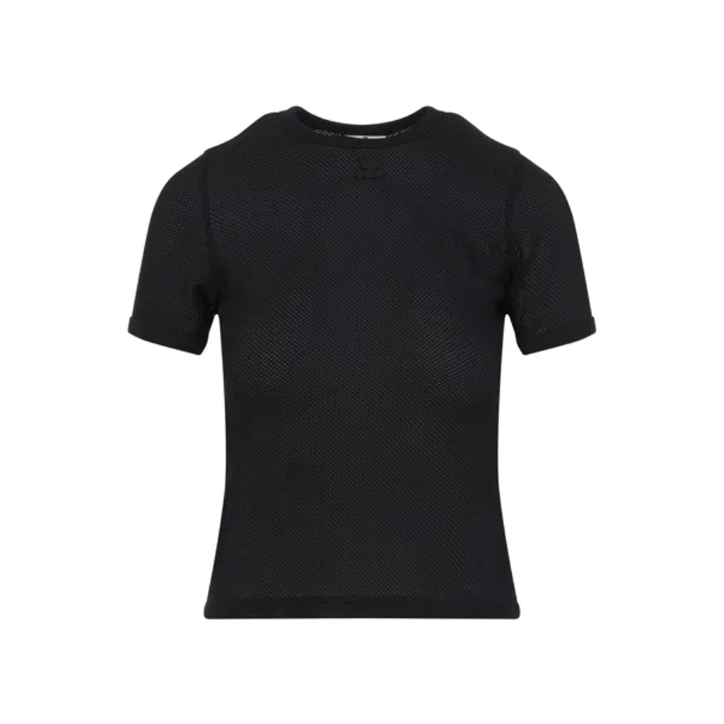 その他 Signature Top - Courreges - Cotton - Black SIGNATURE CONTRAST T-SHIRT - courrèges