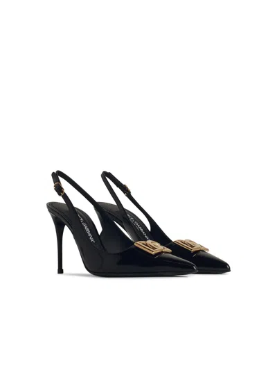 Dolce & Gabbana Dolce&gabbana Sandali Donna Pelle Nero In Black