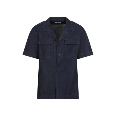 Dries Van Noten Cameron Short-sleeved Shirt In Blue