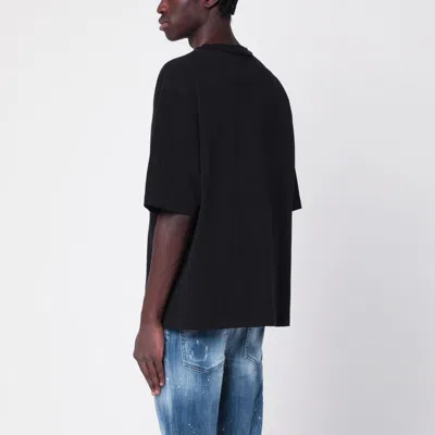 Dsquared2 Logo Graphic Crew Neck Relaxed Fit T-shirt In Black